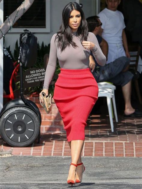 Kim Kardashian Pencil Skirt Kim Kardashian Best Style