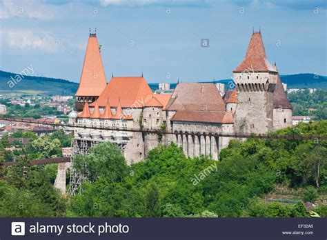 A major industrial center, it has extensive ironworks and steelworks. Hunedoara Castle, Hunedoara, Romania Stock Photo, Royalty ...
