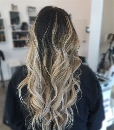 Dark Brown To Blonde Balayage Ombré With Images Dark