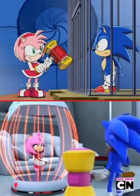 Sonamy Roles Switched By Gothnebula On Deviantart Sonic Funny Sonic And Amy Sonic Fan Art