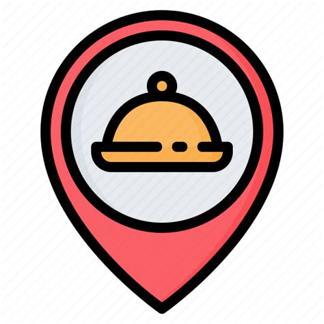 Cafe Food Location Pin Placeholder Pointer Restaurant Icon