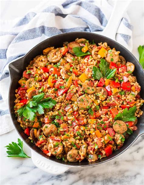 The overall flavor was delicious, and each bit a tender delight. Italian Sausage and Rice Casserole {One Pan Meal!} - WellPlated.com