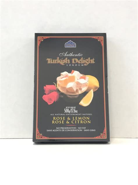 Rose And Lemon Turkish Delight 500g 4 Boxes Bayco Confectionery