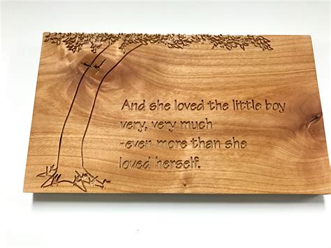 I said to the 33. Shel Silverstein "The Giving Tree" quote for little boy's room. | The giving tree, Little boy ...