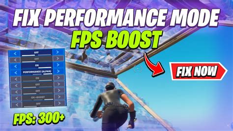 How To Fix Performance Mode In Fortnite Performance Mode Boost Fps