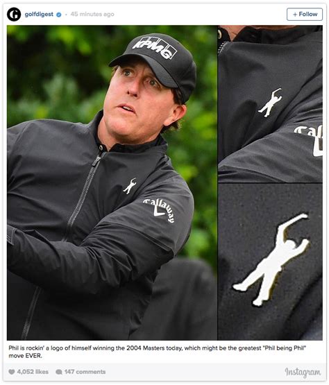 Phil Mickelson Is Wearing A Logo Inspired By His Famed Masters Jump