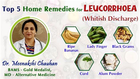 Top 5 Home Remedies For Leucorrhoea Whitish Discharge Youtube