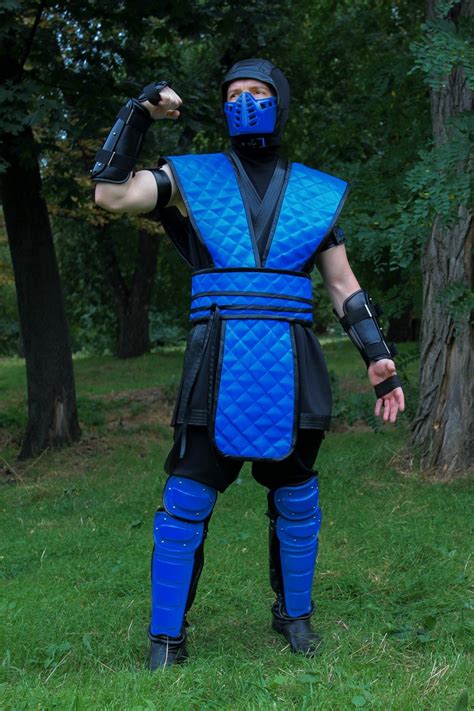 Sub Zero Cosplay Costume Mortal Kombat Klassic Arcade Ninja Etsy