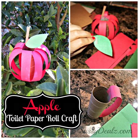 Diy Apple Toilet Paper Roll Craft For Kids Crafty Morning