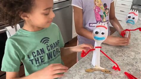 How To Make Forkie From Toy Story 4 Youtube