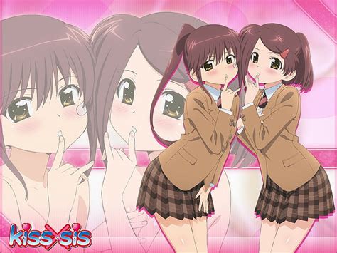 Hd Wallpaper Anime Kiss×sis Ako Suminoe Riko Suminoe Wallpaper Flare