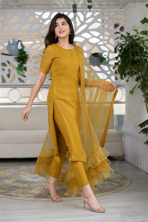 Glorious Yellow Color Heavy Rayon Sequence Work Designer Salwar Suit