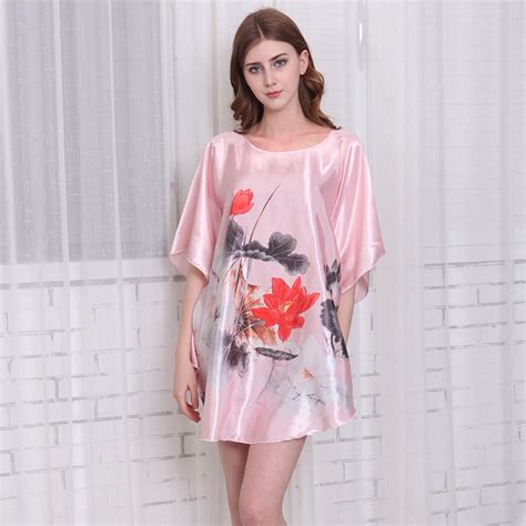 Buy 2016 Summer Silk Sexy Nightgowns Women Elegant
