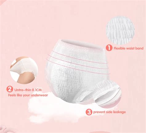 Abdl Adult Girl Disposable Pull Up Style Training Lady Diaper Pants For