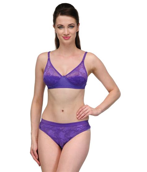 Buy Urbaano Purple Bra And Panty Sets Online At Best Prices In India