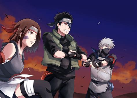 Free Download Anime Naruto Kakashi Hatake Obito Uchiha Rin Nohara
