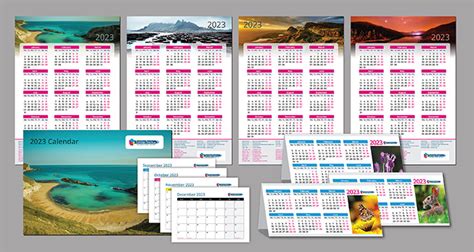 Printable 2023 Desk And A4 Calendars