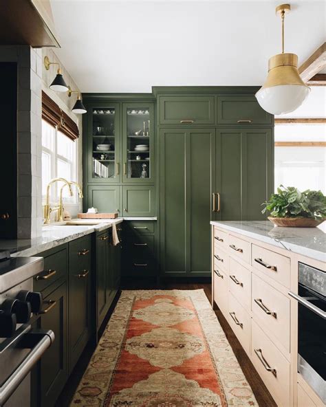 This Green Kitchen By Jeanstofferdesign Is Three Parts Classic Two