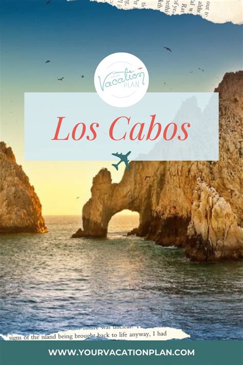 An Image Of The Ocean And Rocks With Text Overlay That Reads Los Cabos