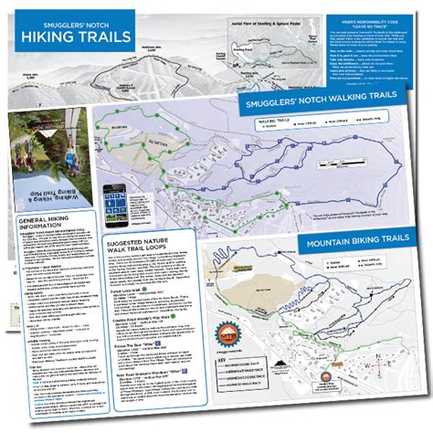 Smugglers Notch Vermont Hiking Map