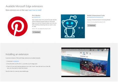 Microsoft Edge Browser Extensions Leaked Coming Really Soon Slashgear