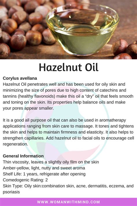 Hazelnut Oil Hazelnut Oil Natural Oils For Skin Essential Oil Recipes