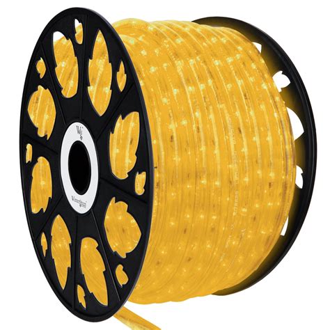 Led Rope Lights 150 Yellow Led Rope Light Commercial Spool 120 Volt