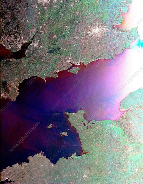 English Channel Satellite Radar Image Stock Image C0014810