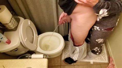 Holding My Boyfriend S Cock While He Pees In The Toilet Long Pee Taking Care Of My Man Xxx