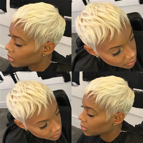 Contrasted against dark roots, the fiery shade pops even more. 50 Short Hairstyles for Black Women to Steal Everyone's ...