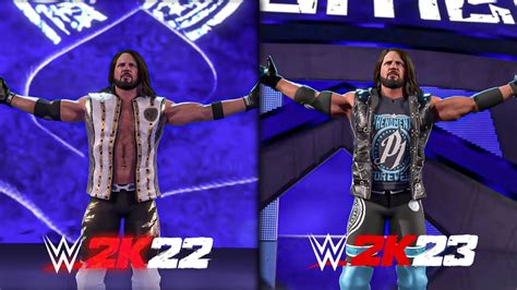 WWE 2K23 Vs WWE 2K22 Graphic Comparison Superstars Entrances More