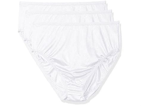 shadowline women s plus size panties hi cut nylon brief 3 white size 10 0