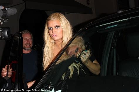 Jessica Simpson Appears Worse For Wear At Hollywood Party Daily Mail