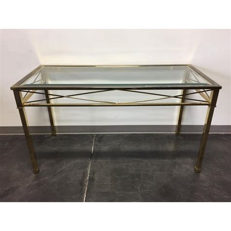 Get the best deal for brass vintage/retro tables from the largest online selection at ebay.com. Vintage Brass & Glass Console Table | Chairish