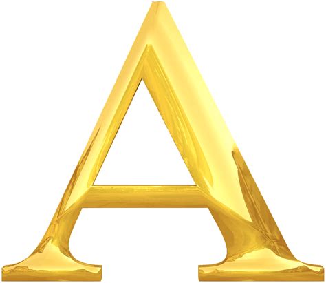 Gold Typography Letter A Transparent Png Stickpng Hot Sex Picture