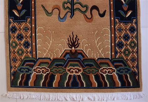 Tibetan Mandala Lotus Carpet Rug Handmade In Nepal Shakya Handicraft