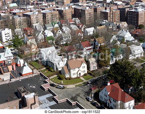 Queens 3 An Aerial View Of Forest Hills Queens Ny Canstock