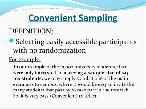 Probability sampling is not a single type of sampling. Non Probability Sampling