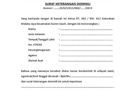 Cara Mudah Membuat Surat Domisili Di Kota Tangerang INFO TANGERANG