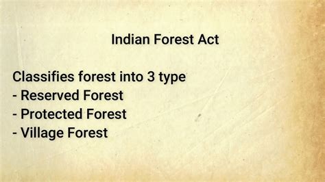 Indian Forest Act 1927 Ugc Net Law Youtube
