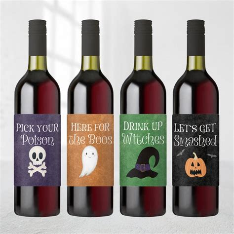 Halloween Wine Bottle Etsy