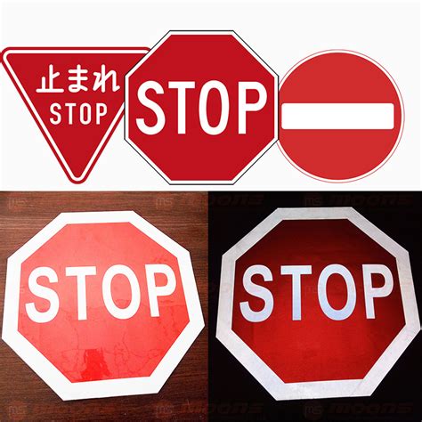 Road Traffic Stop Sign For Roadway Reflective Safety Aluminum Temporary