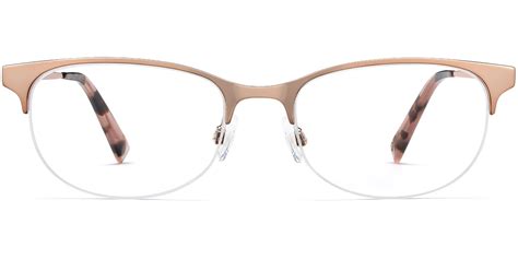 Warby Parker Clare Eyeglasses In Rose Gold For Women Warby Parker