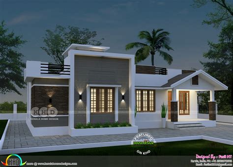 Kerala Simple House Front Elevation Designs For Single Floor So We