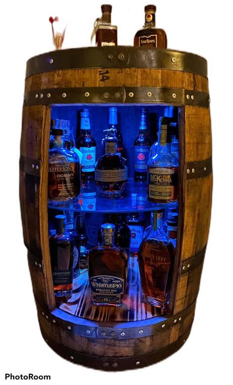 slbs bourbon barrel liquor cabinet