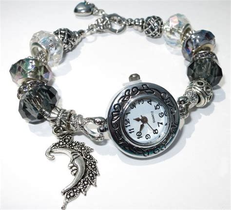 Beautiful Silver Tone Watch Charm Bracelet European By Joannacharm 20