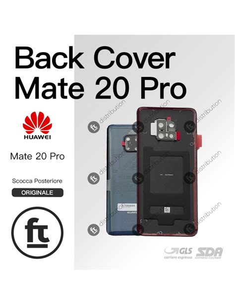 Huawei Scocca Posteriore Originale Mate 20 Pro Lya L09 Blu Cover Vetro