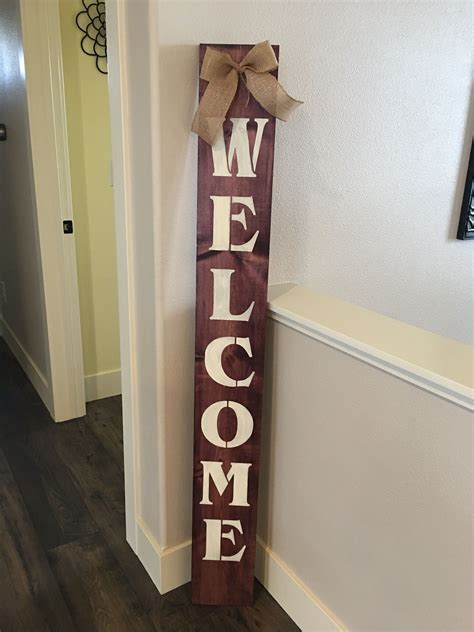 Diy Welcome Sign Diy Projects Painting On Wood Wood Signs