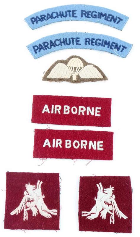 Bid Now Wwii British Airborne Parachute Regiment Patch Lot August 3