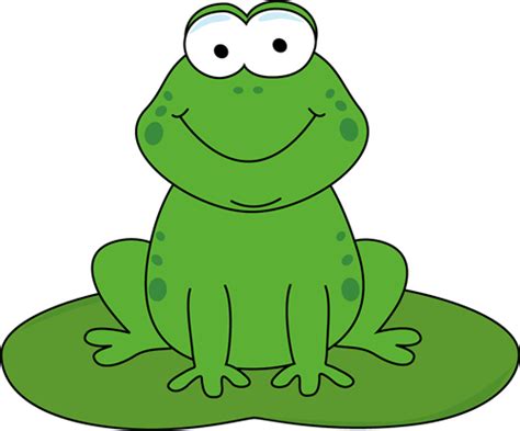 Cartoon Frog On A Lily Pad Clip Art Cartoon Frog On A Lily Pad Image